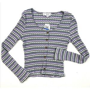 Juniors' Shirt Top XL Pointelle-Knit Detail Scoop‎